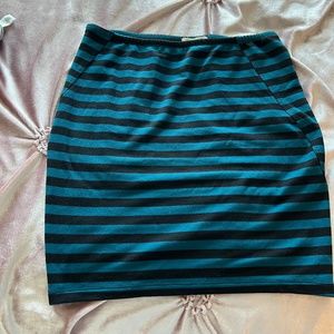 Forever 21 Striped Mini Skirt